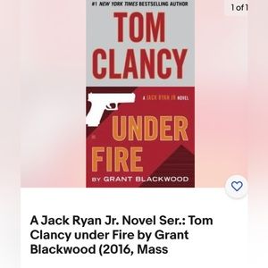 #1 NEW YORK TIMES BESTSELLING AUTHOR
TOM
CLANCY
A JACK RYAN JR NOVEL
UNDER
FIRE